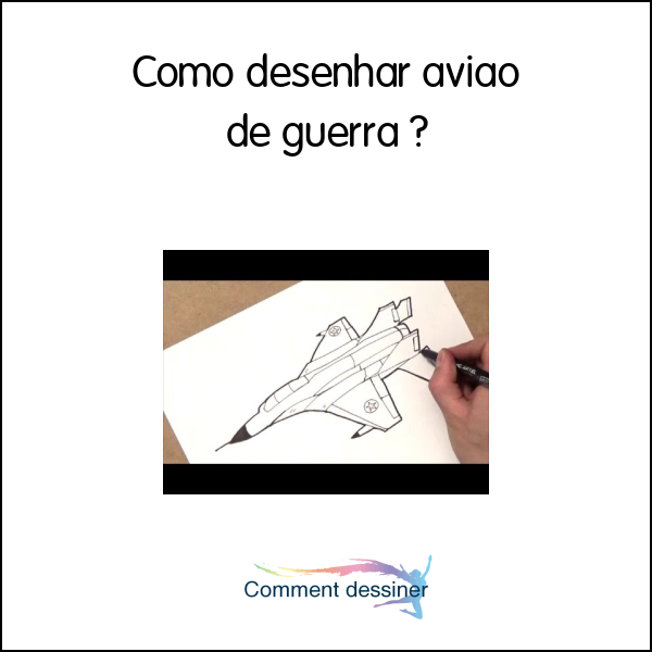 Como desenhar avião de guerra